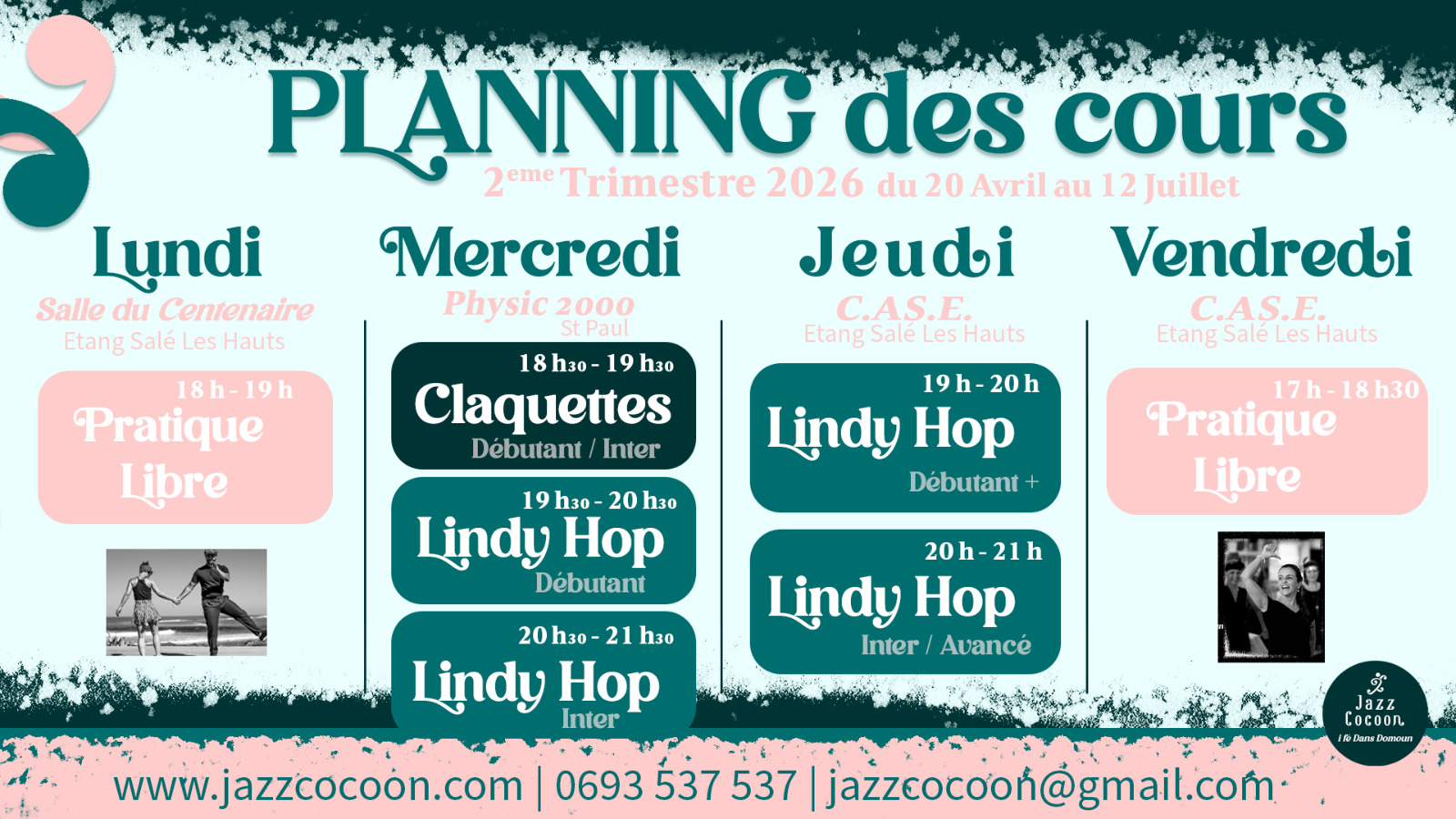 Planning cours T2 2026