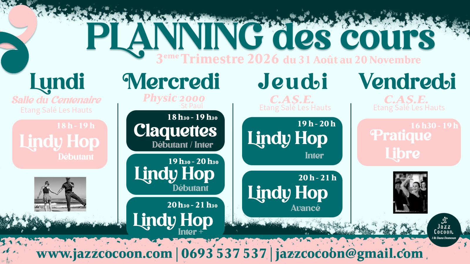 Planning cours T3 2026